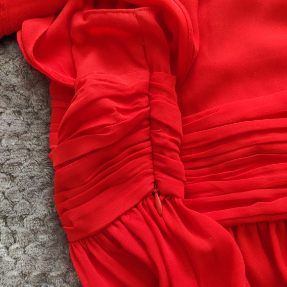 Zara Romantic Red Blouse - Picture 6 of 6
